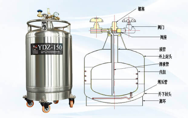 自增壓液氮罐的結構組成